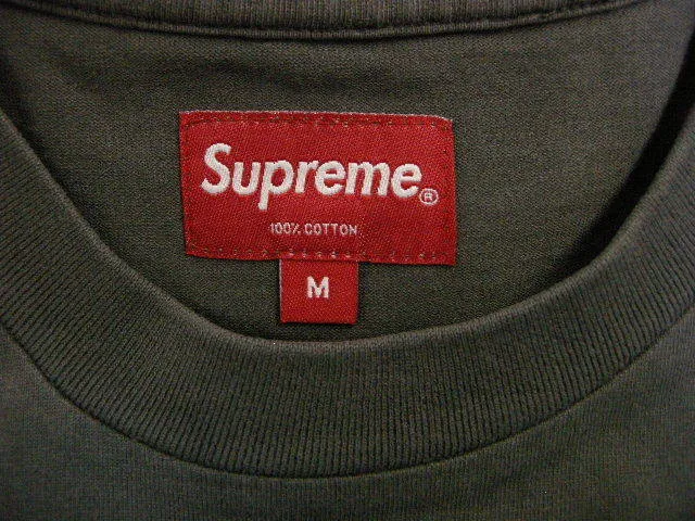 Supreme  |20SS ◆ Size M ◆ Supreme Overdyed Pocket tee T-shirt Black