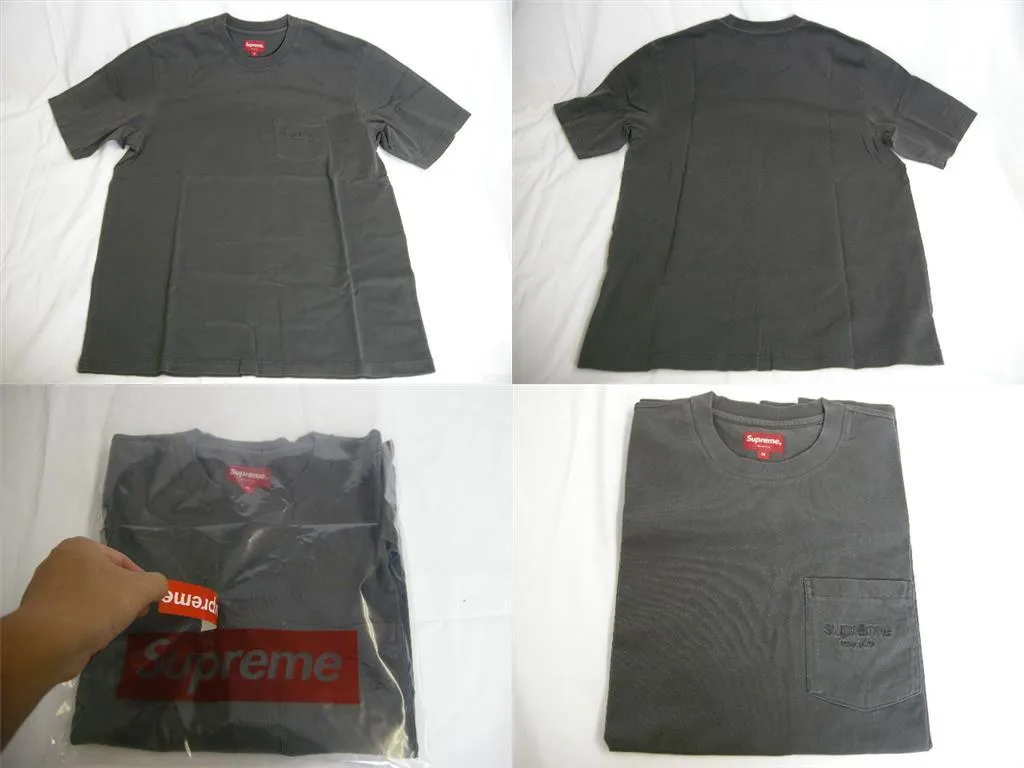 Supreme  |20SS ◆ Size M ◆ Supreme Overdyed Pocket tee T-shirt Black