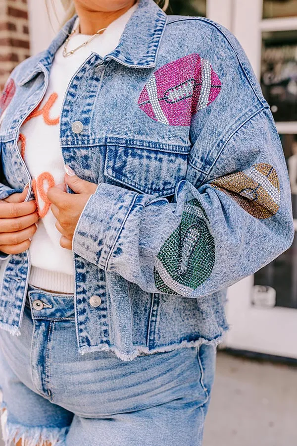 Tailgate Queen Denim Jacket Curves