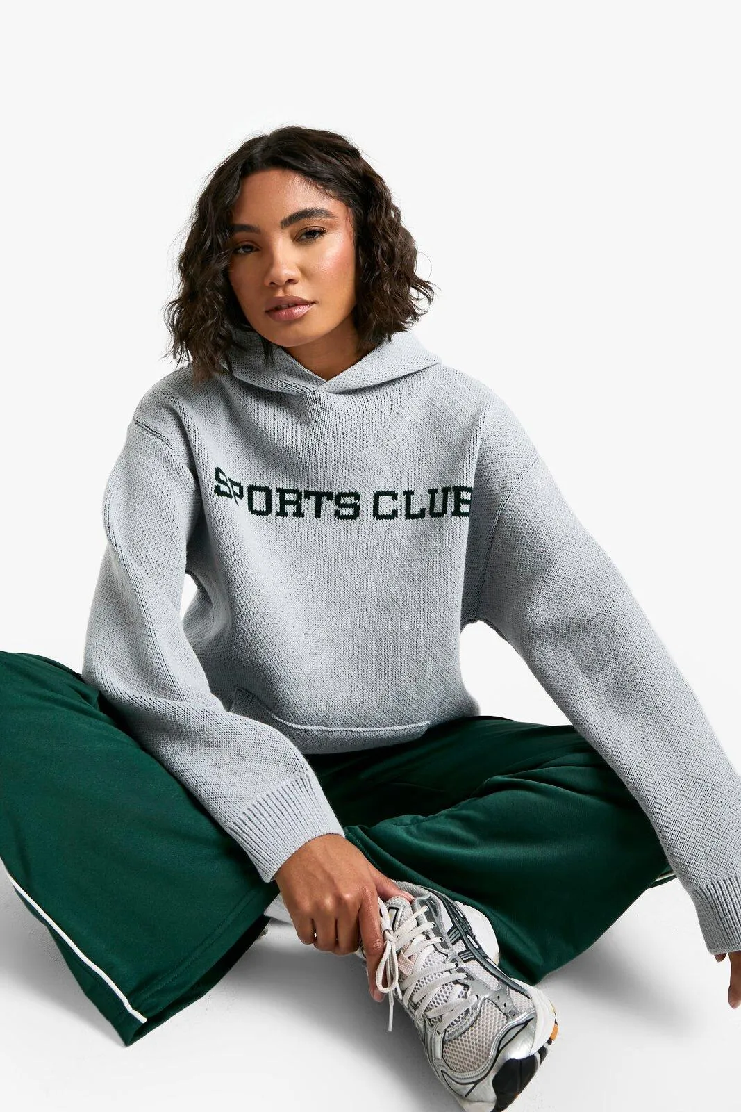 Tall Sports Club Knitted Hoodie