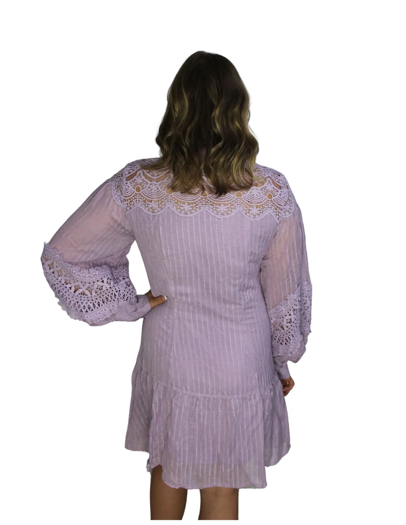 Tbc Womens Lavender Mock Neck Dress