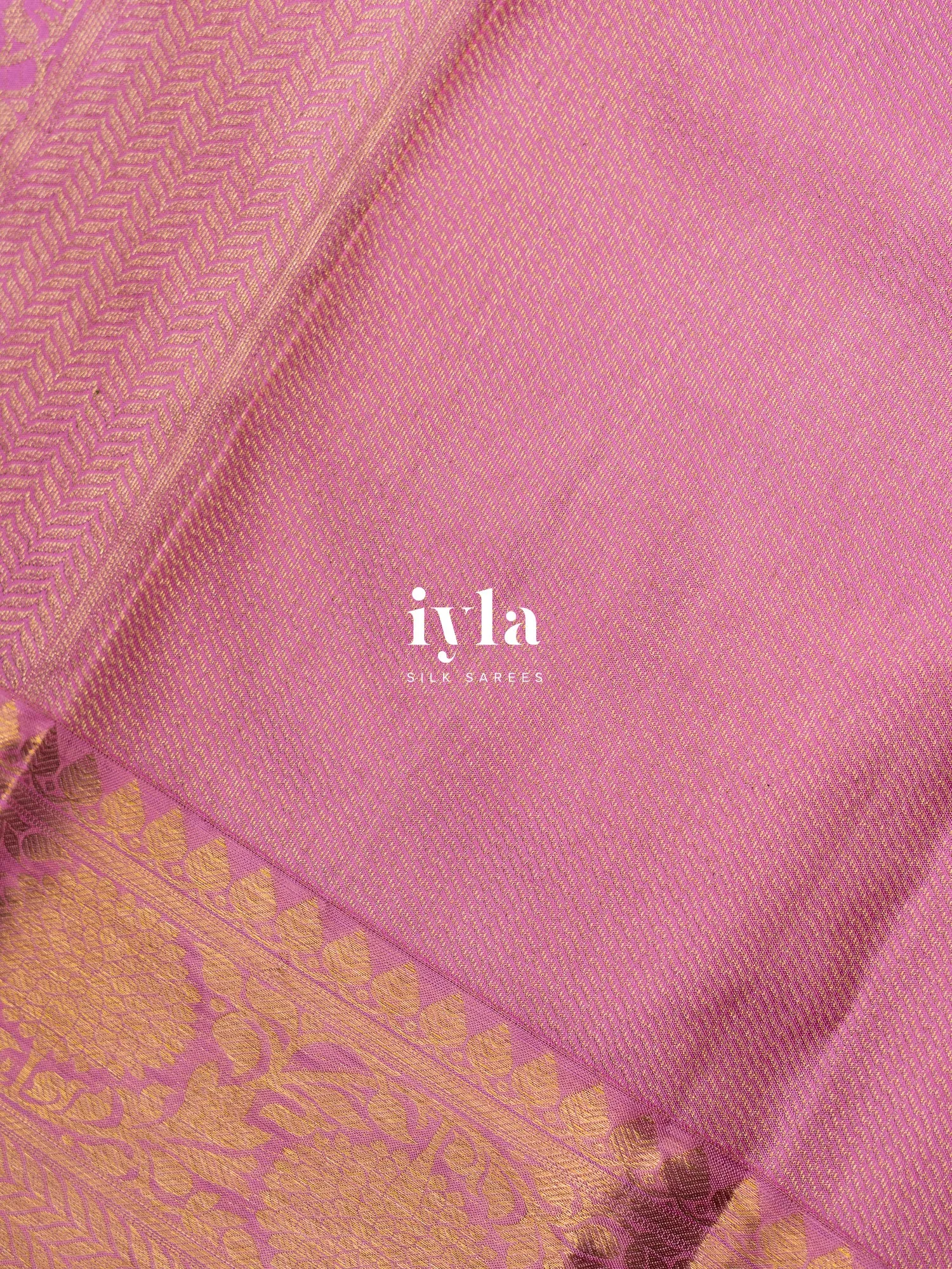 The Magnolia Weave Kanjeevaram in Lilac