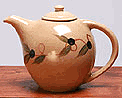 Tuscan Olive Ceramic Teapot 32 Oz. Made in the USA by Emerson Creek Pottery