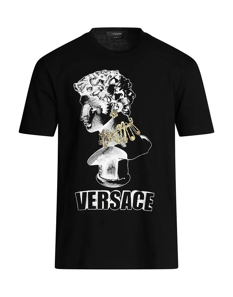 VERSACE  |Short Sleeves Logo Luxury T-Shirts