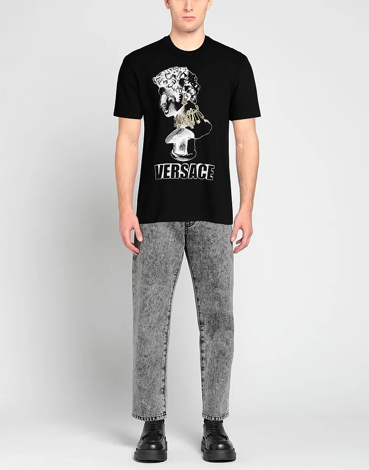 VERSACE  |Short Sleeves Logo Luxury T-Shirts