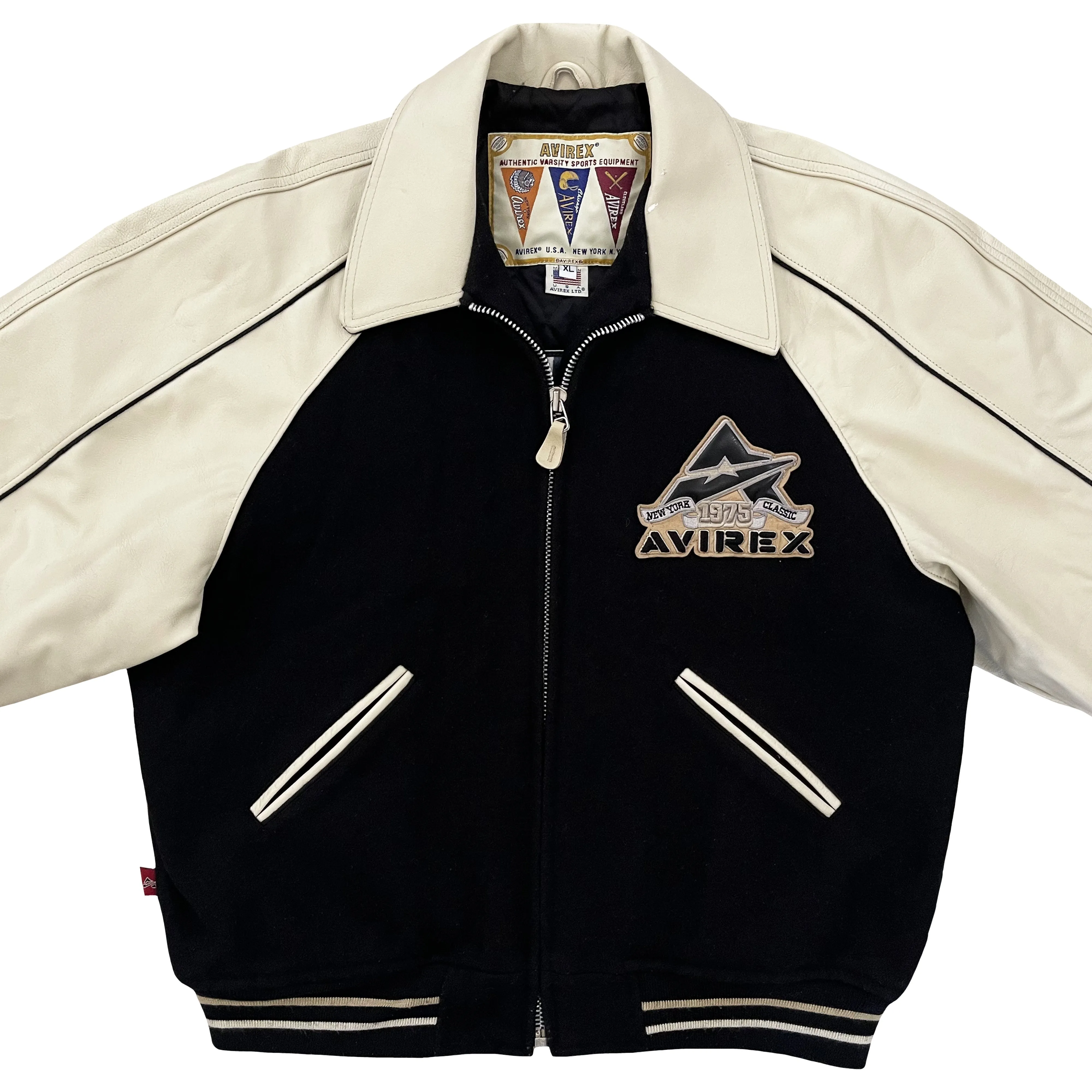 Vintage Avirex Leather Varsity Jacket