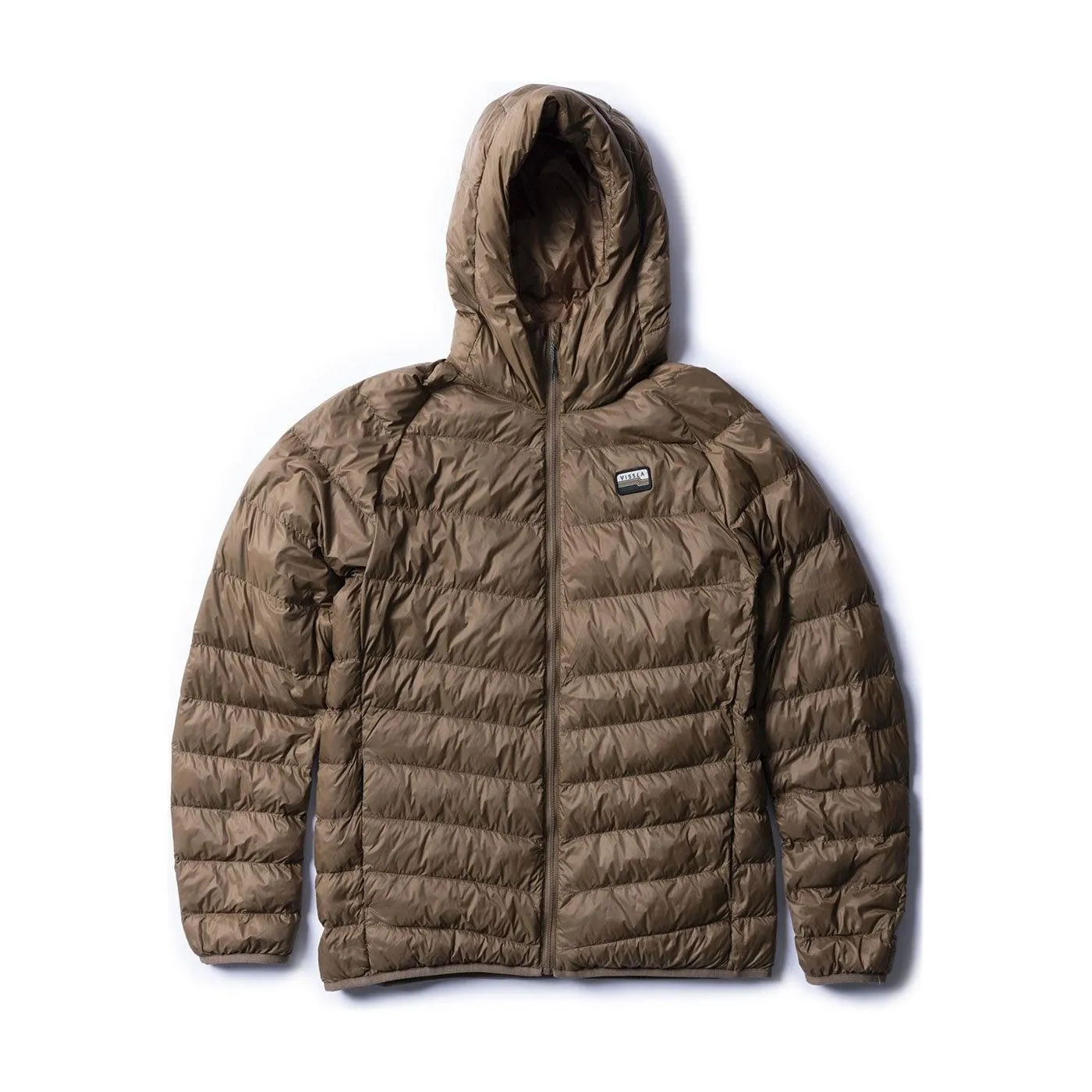   VISSLA Pacific Packable Eco Puff Jacket in Brown   