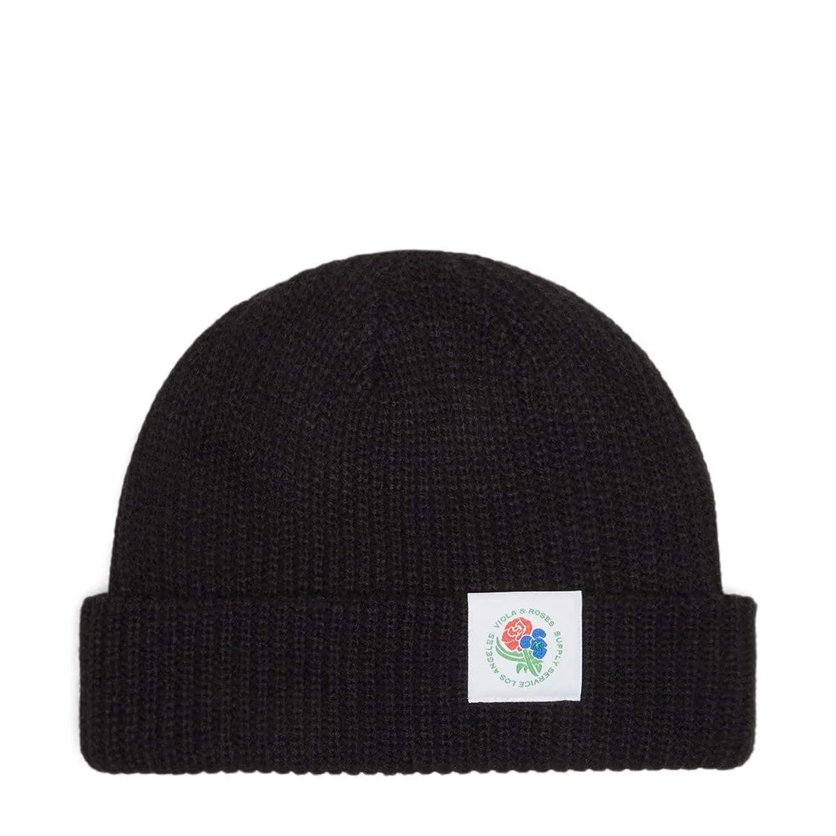 V&R LABELED BEANIE Black