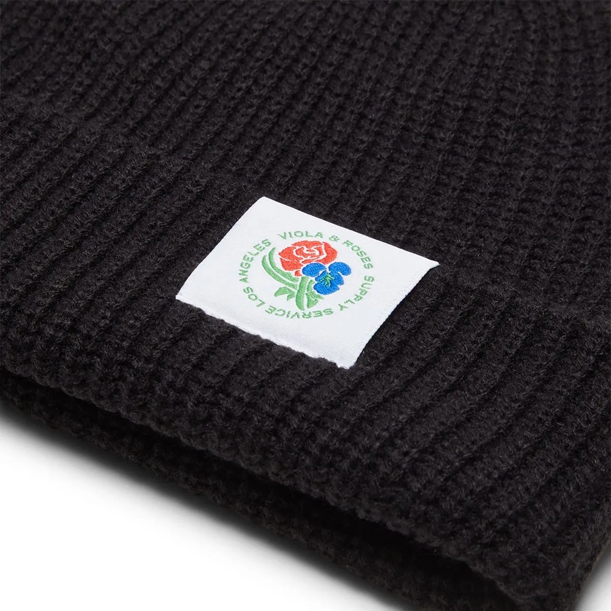 V&R LABELED BEANIE Black