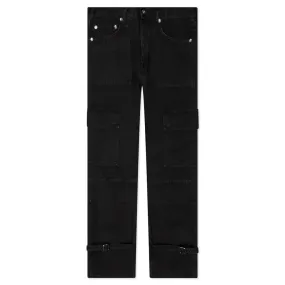 Wave Off Canvas Cargo Pant - Black/Black