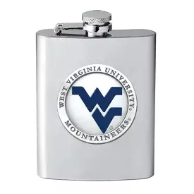 WEST VIRGINIA UNIVERSITY LOGO FLASK