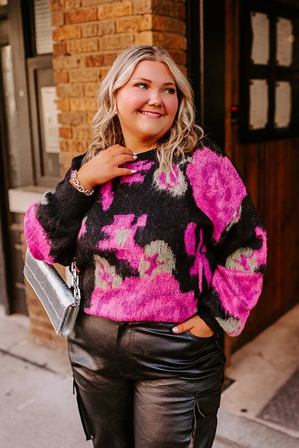 Woodland Wonderful Sweater In Black Curves