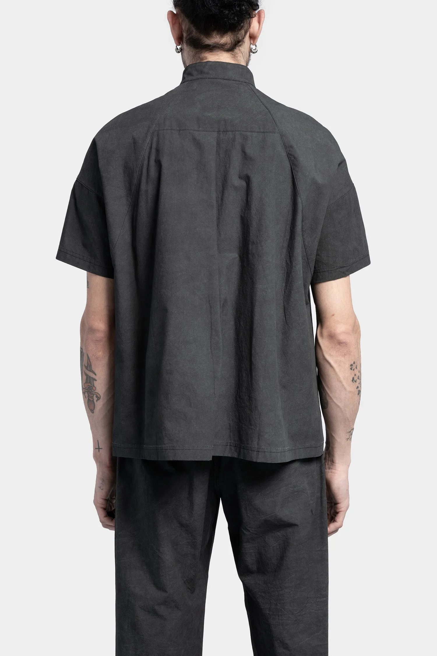 Yata short sleeve shirt, Stonewashed Coal